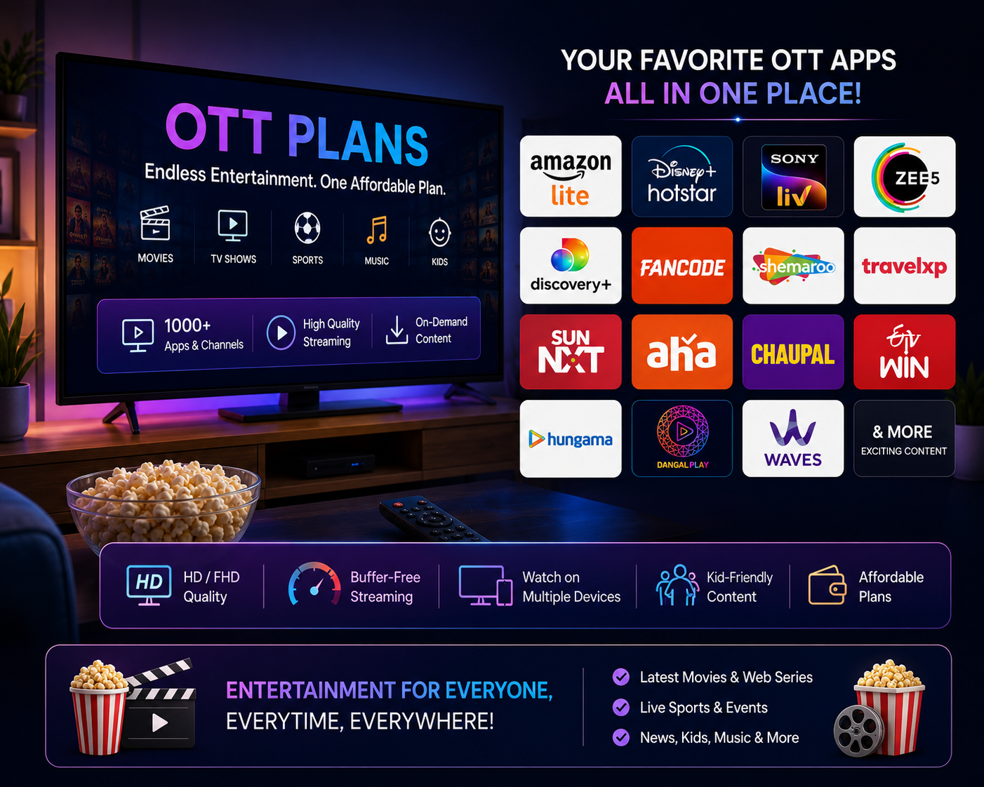 OTT Plans in Thane